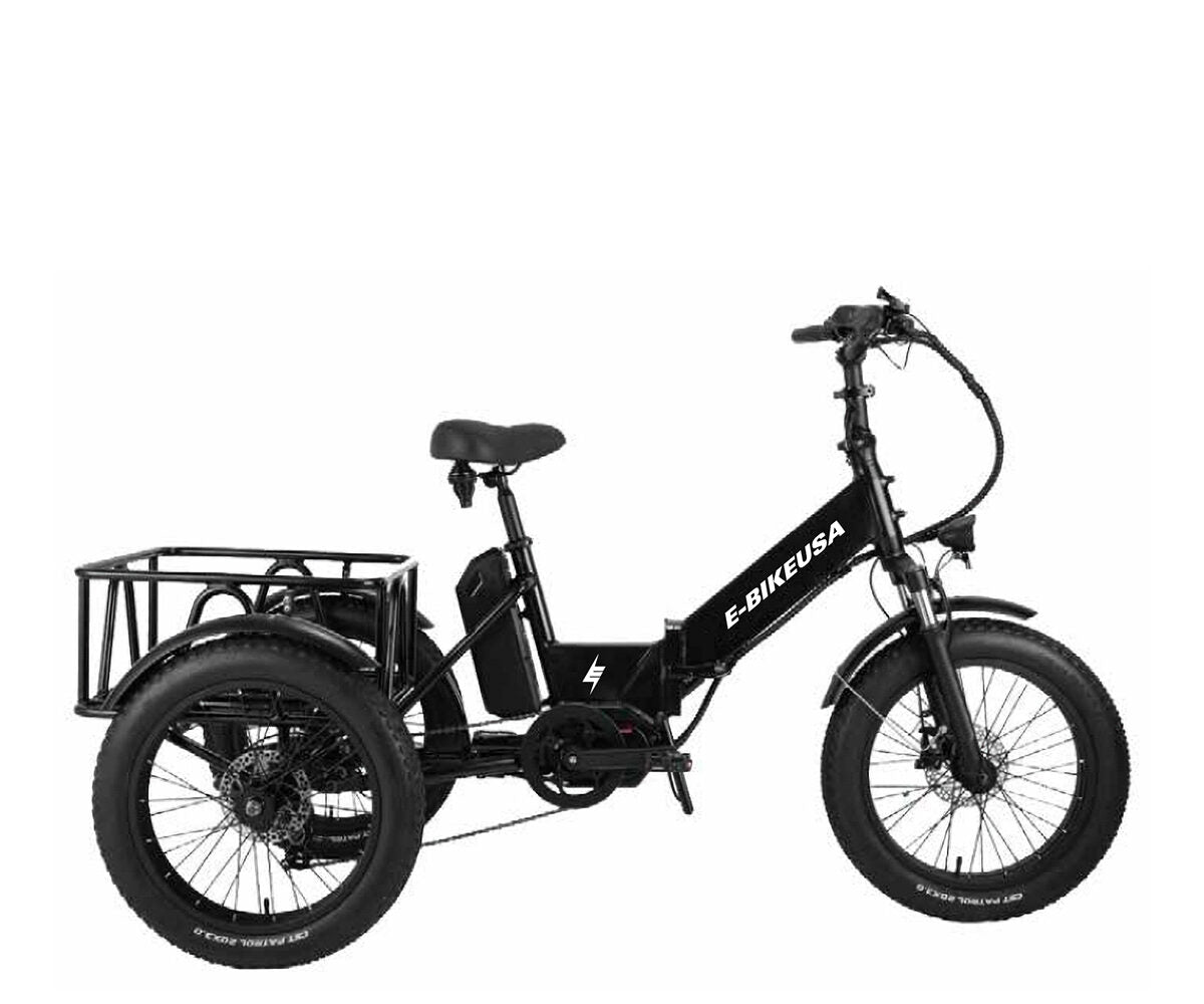 E-BIKE USA – Tri Star Step-Thru Cargo Trike E-Bike