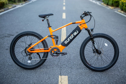 Eunorau DEFENDER Dual-Suspension Electric Mountain Bike