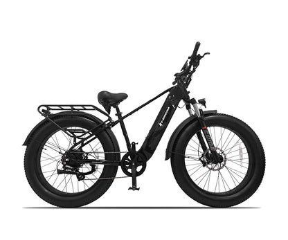 E-BIKE USA – Aggressor M All-Terrain Step-Over Fat Tire Electric Bike with Plush Suspension
