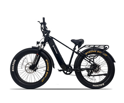E-BIKE USA – Aggressor M All-Terrain Step-Over Fat Tire Electric Bike with Plush Suspension