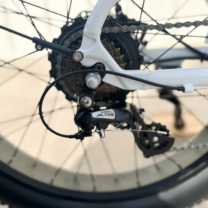 E-BIKE USA – Aggressor F Dual Suspension All-Terrain Step-Thru Fat Tire E-Bike