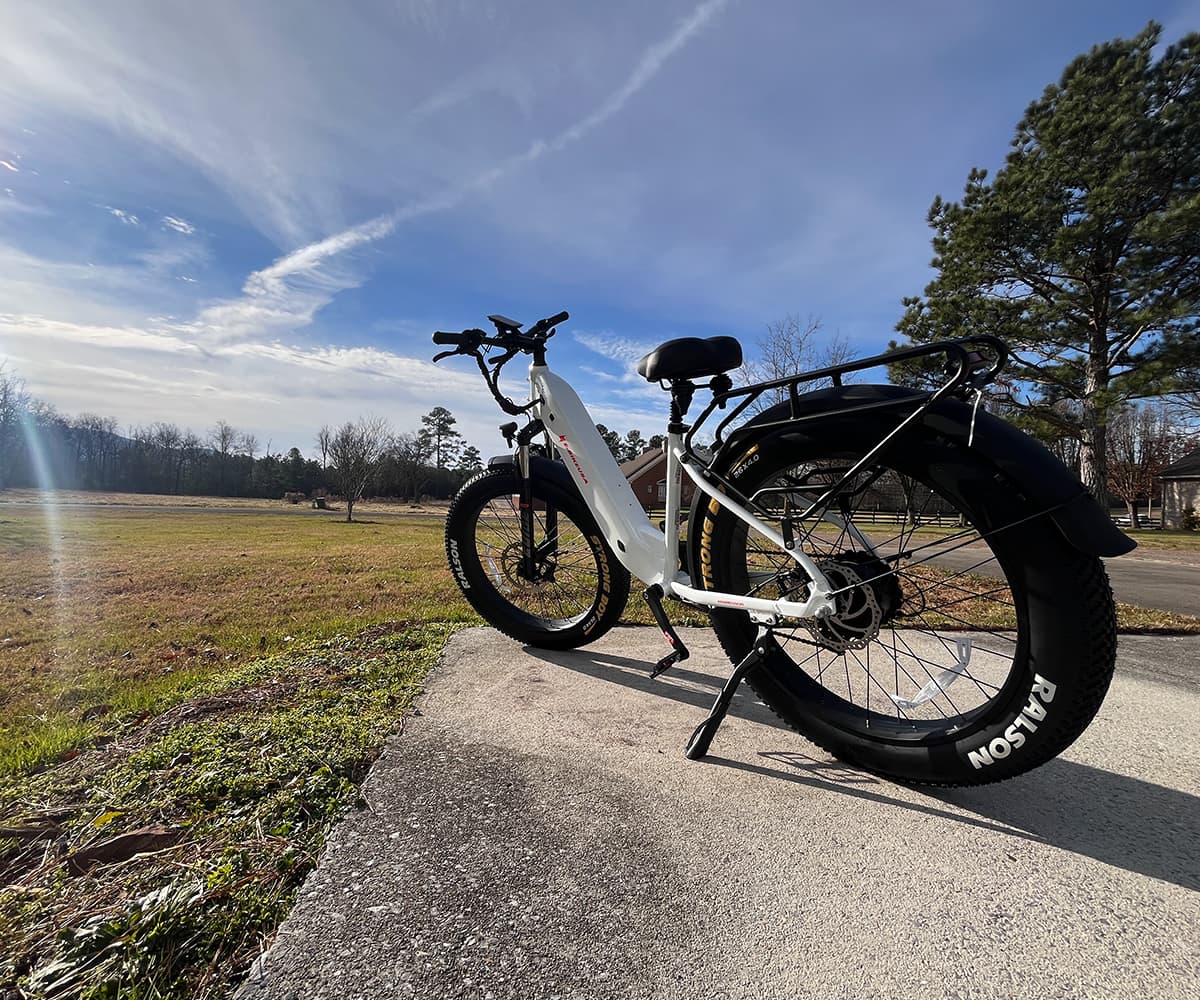E-BIKE USA – Aggressor F Dual Suspension All-Terrain Step-Thru Fat Tire E-Bike