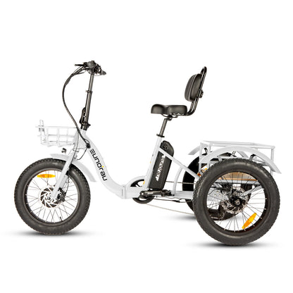Eunorau NEW-TRIKE 2.0 Long-Range Battery Adjustable Backrest Cargo Folding eTrike