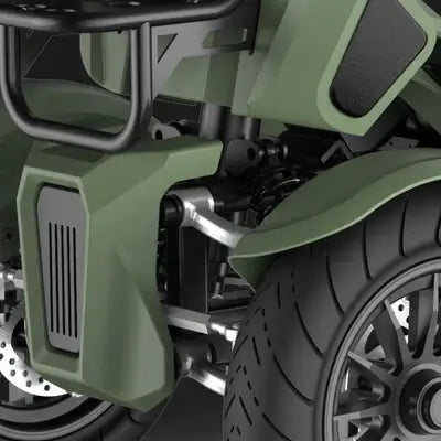 Eunorau S1000 4-Wheel Electric Cargo Bike | 15 MPH Low-Speed Utility Quad